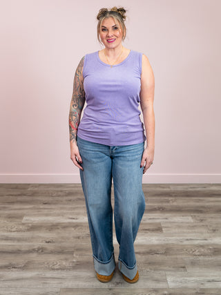 *NEW* Ava Tank | Dusty Lavender