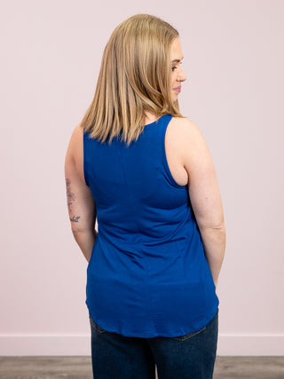 Luna Tank Top | Light Navy