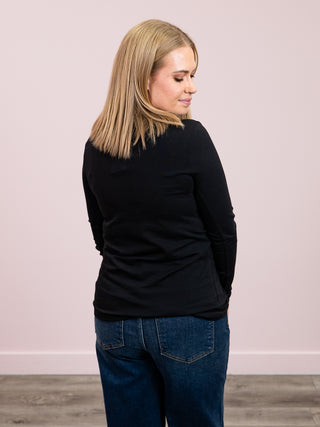 *NEW* Elle Long Sleeve Top | Black