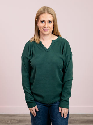*NEW* Sorrel Long Sleeve Thermal Top | Hunter Green