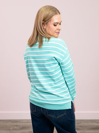 *NEW* Chloe Striped Pullover Sweater | Mint
