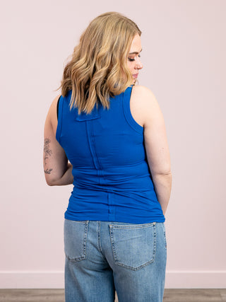 *NEW* Suri Ribbed Tank Top | Classic Blue