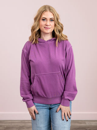 *SUNDAY STEAL* The Soft Spot Fleece Pocket Hoodie | Light Plum