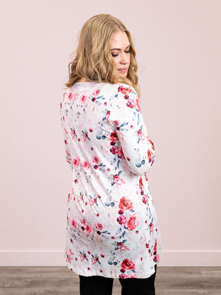 *NEW* Darci Classic Cardigan | Pink Bloom