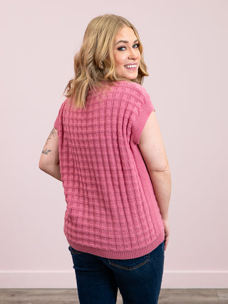 *NEW* Kelly Knitted Top | Rose