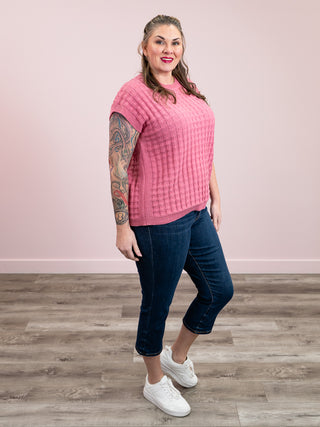 *NEW* Kelly Knitted Top | Rose