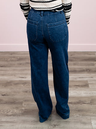 *NEW* Judy Blue | High Rise Retro Wide Leg Jean | Dark Wash | Ricardo