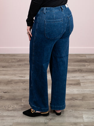 *NEW* Judy Blue | High Rise Retro Wide Leg Jean | Dark Wash | Ricardo