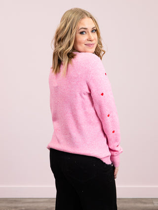 *NEW* Flirt Alert Long Sleeve Button Down Cardigan | Pink
