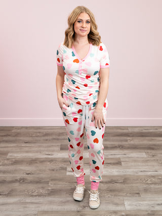 *NEW* Shirley Matching Set | Tee & Joggers | Colourful Hearts