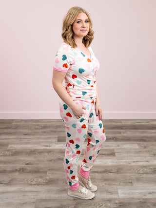 *NEW* Shirley Matching Set | Tee & Joggers | Colourful Hearts