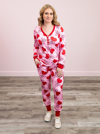 *NEW* Shirley Matching Set | Long Sleeve & Joggers | Hearts