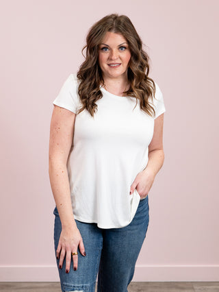 *NEW* Allison Tee | Ivory