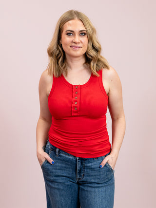 *SUNDAY STEAL* Rayna Ribbed Tank Top | Ruby