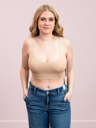 *NEW* DEX | Luma Seamless Padded Bralette | Nude