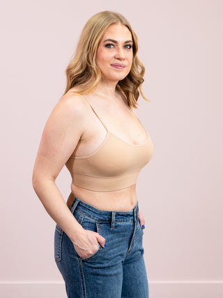 *NEW* DEX | Luma Seamless Padded Bralette | Nude