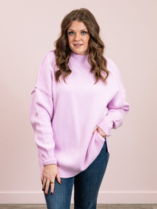 Aurora Cozy Sweater | Lilac