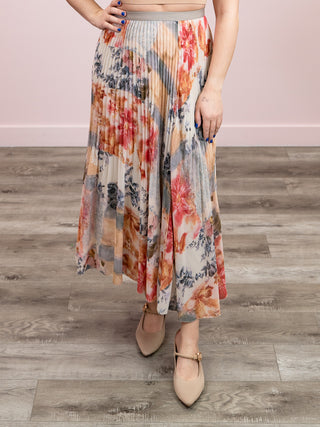 *NEW* DEX | Fern Pleated Skirt | Flower Patch