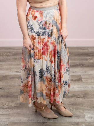 DEX | Fern Pleated Skirt | Flower Patch