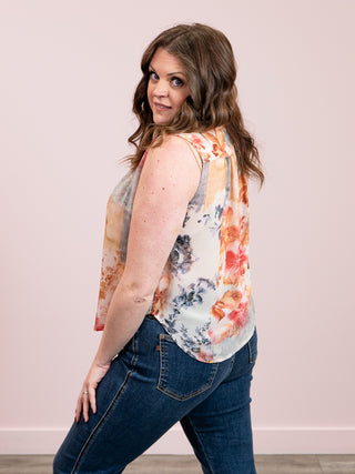 *NEW* DEX | Fawn Flowy Button Front Blouse | Flower Patch