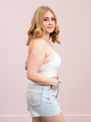 *NEW* DEX | Luma Seamless Padded Bralette | White
