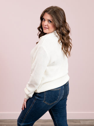 *NEW* Miley Oversized Collar Sweater | Cream