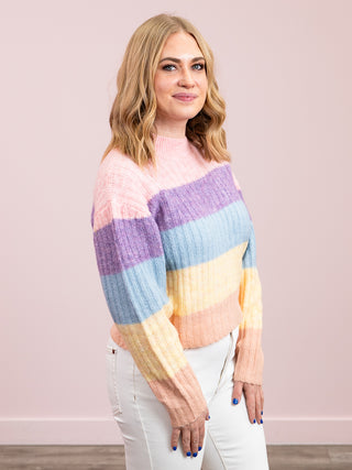 *NEW* Addie Colourblock Stripe Sweater | Multi
