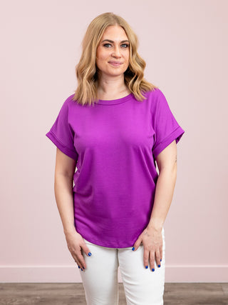 *NEW* Remmie Short Sleeve Terry Top | Magenta