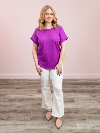 *NEW* Remmie Short Sleeve Terry Top | Magenta