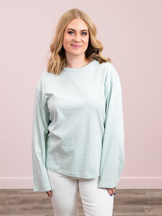 *NEW* Alexi Crew Neck Long Sleeve Top | Mint