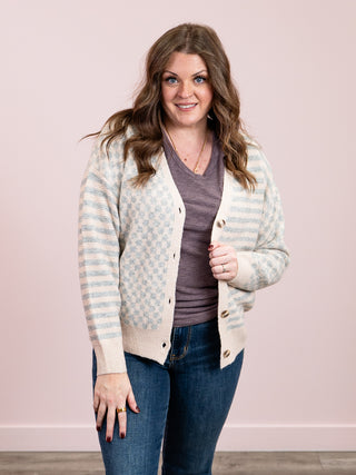 *NEW* Pattern Mix Neutral Cardigan