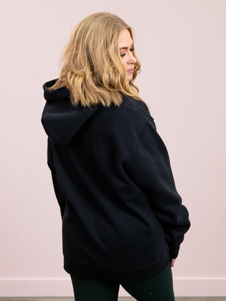 Cozy Rebel Essential Hoodie | Black