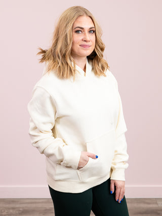 *NEW* Cozy Rebel Essential Hoodie | Cream