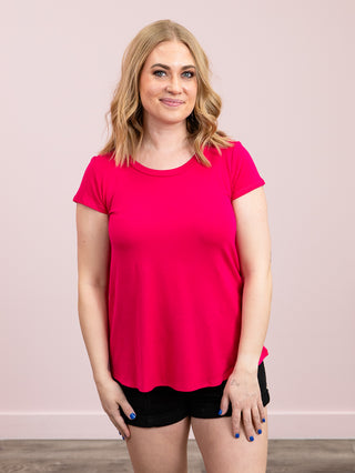 *NEW* Allison Tee | Fuchsia