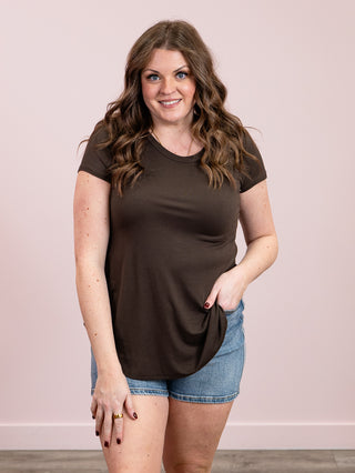 *NEW* Allison Tee | Brown