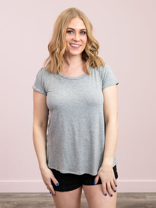 *NEW* Allison Tee | Heather Grey