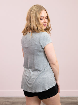 *NEW* Allison Tee | Heather Grey