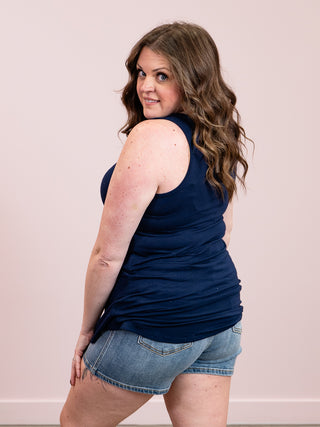 *NEW* Amelia Tank | Navy