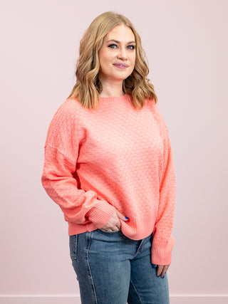 *NEW* Gianna Pullover Sweater | Coral