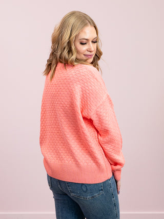 *NEW* Gianna Pullover Sweater | Coral