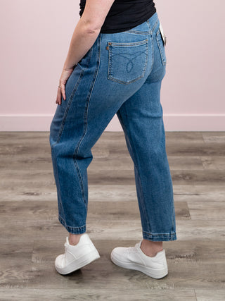 *NEW* Judy Blue | High Rise Panel Barrel Jean | Theo