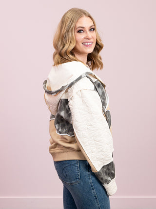 *NEW* Camo Cutie Hooded Jacket | Mocha Cake