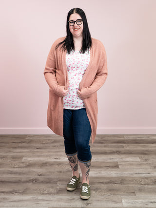 Madison Cozy Cardigan | Dusty Rose