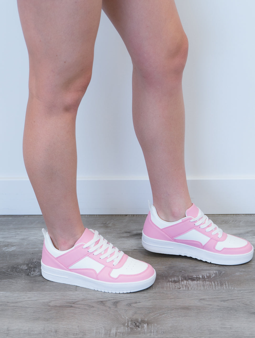 Rexy Sneakers | Pink & White