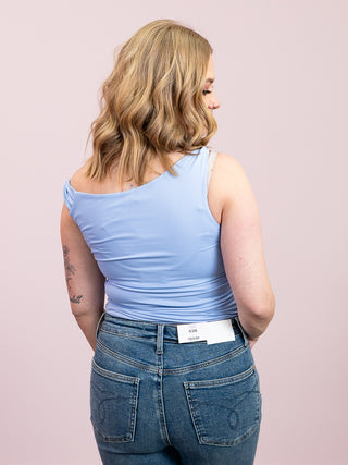*NEW* Second Skin | Charlotte Ruched Top | Perri Blue