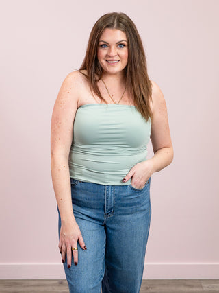 *NEW* Second Skin | Badia Tube Top | Ivy Green