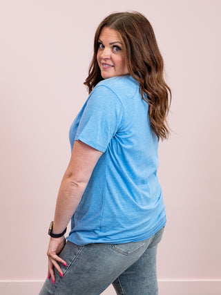*NEW* Next Level Boyfriend Tee | Heather Ocean Blue