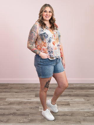 *NEW* DEX | Fawn Flowy Button Front Blouse | Flower Patch