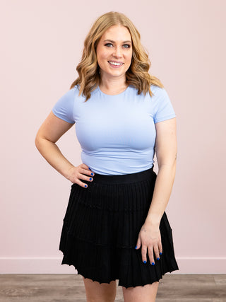 *NEW* Urban Pixie Pleated Sweater Skirt | Black