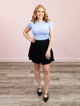 *NEW* Urban Pixie Pleated Sweater Skirt | Black